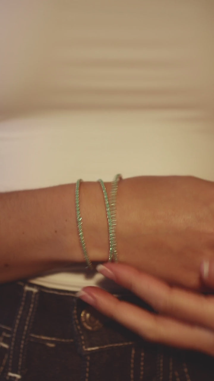 Green opal classic crystal bangles video