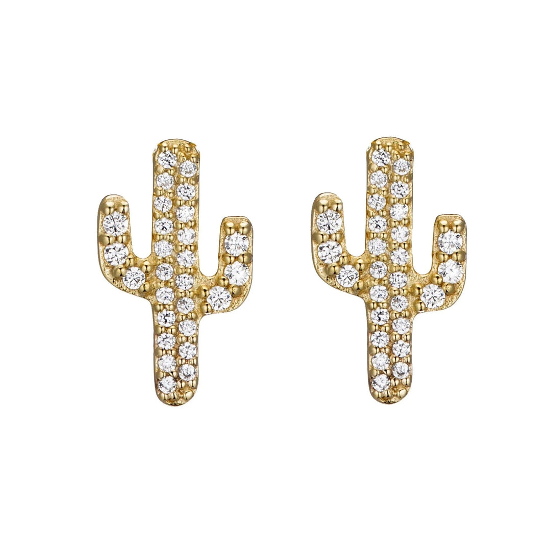 PRICKLY CACTUS STUD EARRINGS