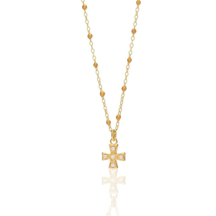 RENE CHARM RESIN PEARL NECKLACE