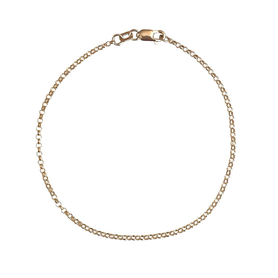 14K GOLD ROLO BRACELET