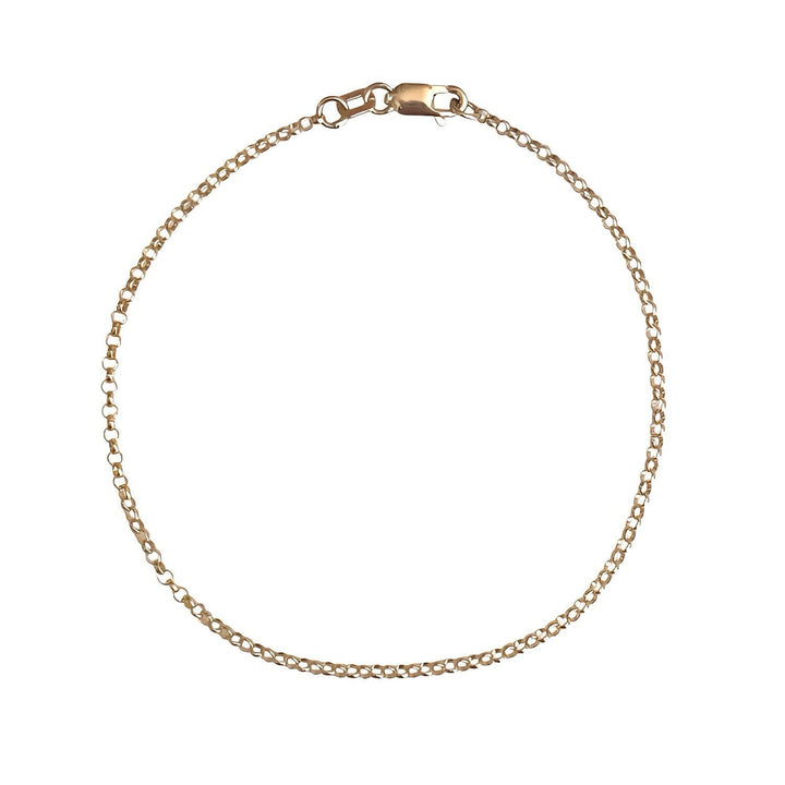 14K GOLD ROLO BRACELET