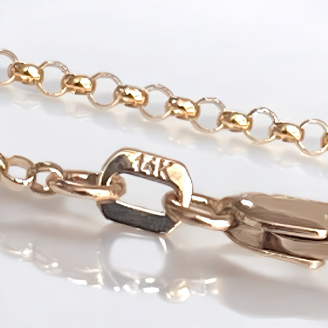 14K GOLD ROLO BRACELET