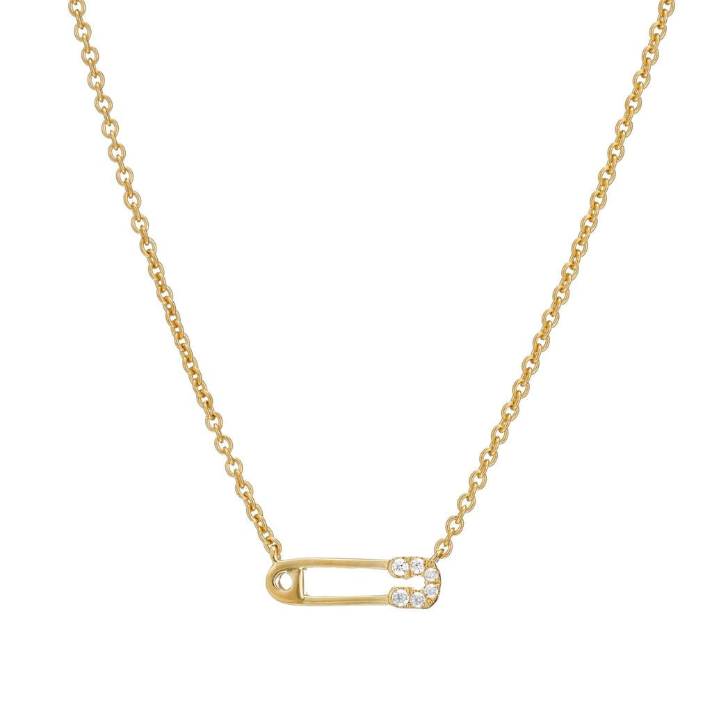 MINI SAFETY PIN NECKLACE