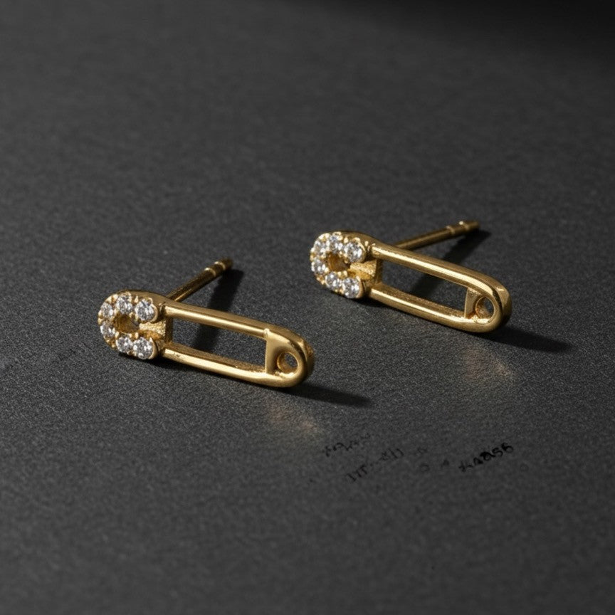 MINI SAFETY PIN STUDS