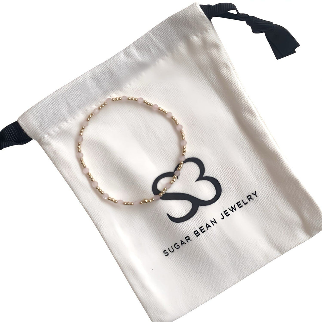 Sincerity Bracelet • Rose Quartz & 18k Gold-Filled Beads