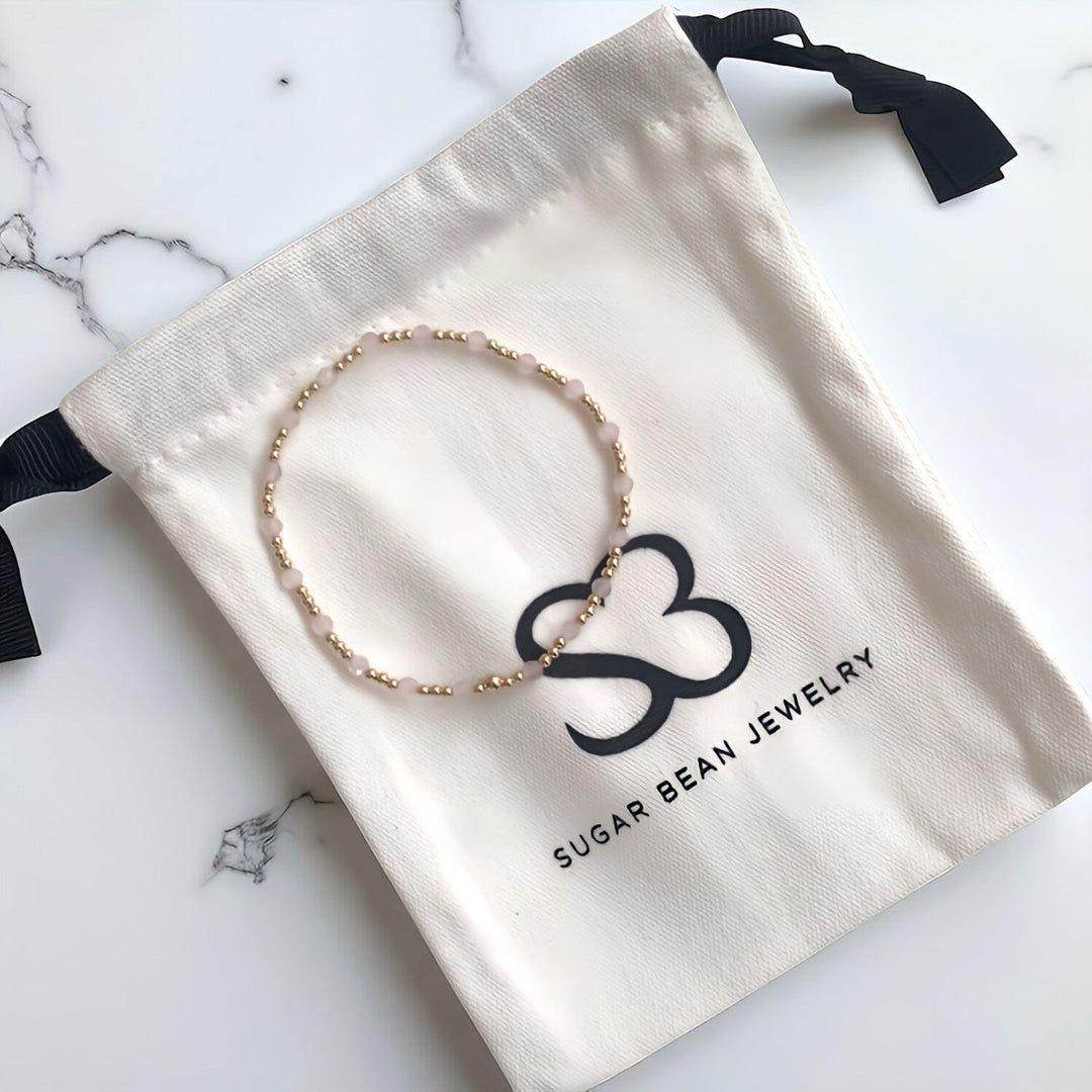 Sincerity Bracelet • Rose Quartz & 18k Gold-Filled Beads
