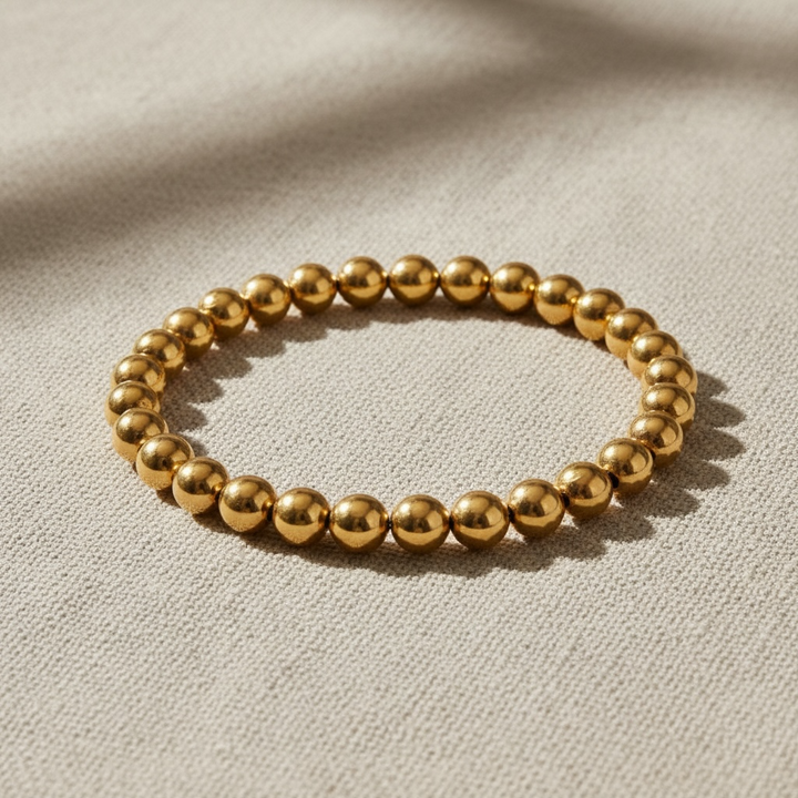 Steadfast 6mm gold filled bracelet detail – Sugar Bean Jewelry