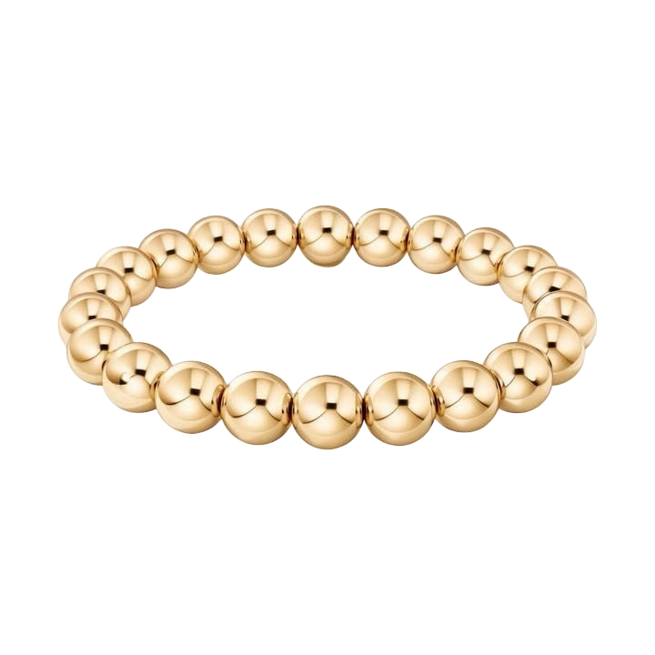 Steadfast 8mm gold filled bracelet – Sugar Bean Jewelry