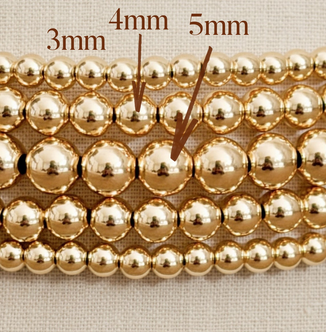 Steadfast gold filled bracelet 3mm 4mm 5mm detail – Sugar Bean Jewelry