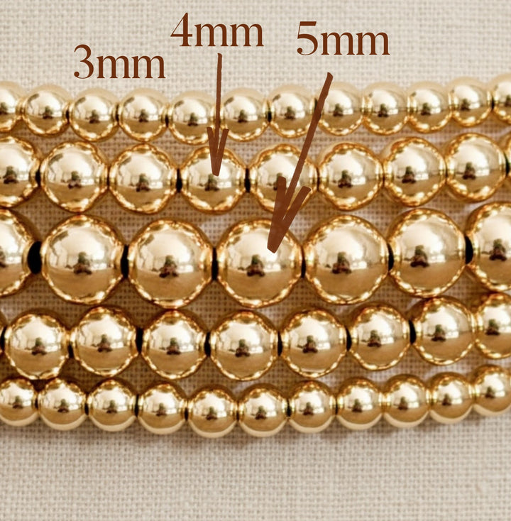 Steadfast gold filled bracelet 3mm 4mm 5mm detail – Sugar Bean Jewelry