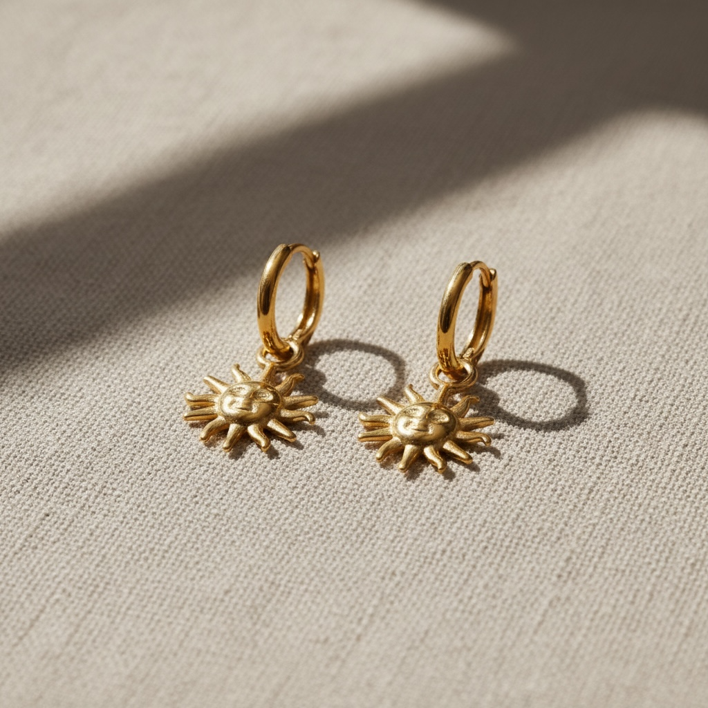 Sun Huggie Earrings
