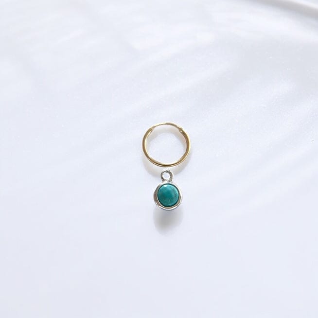 7MM TURQUOISE EARRING CHARM