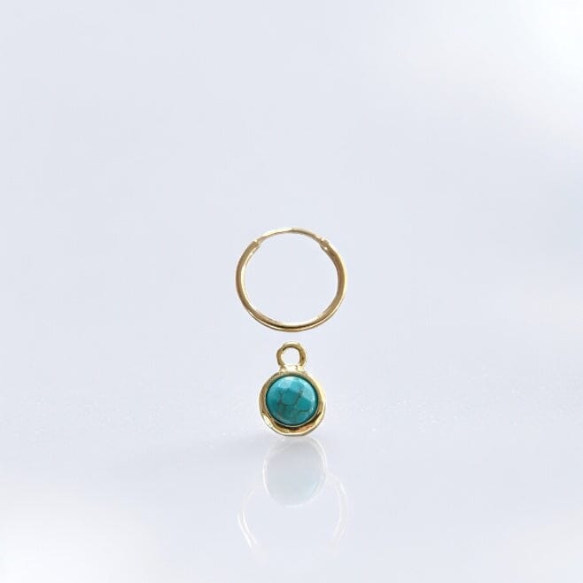 7MM TURQUOISE EARRING CHARM