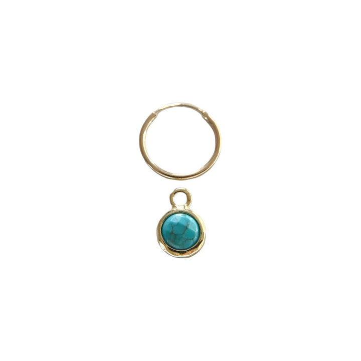 7MM TURQUOISE EARRING CHARM