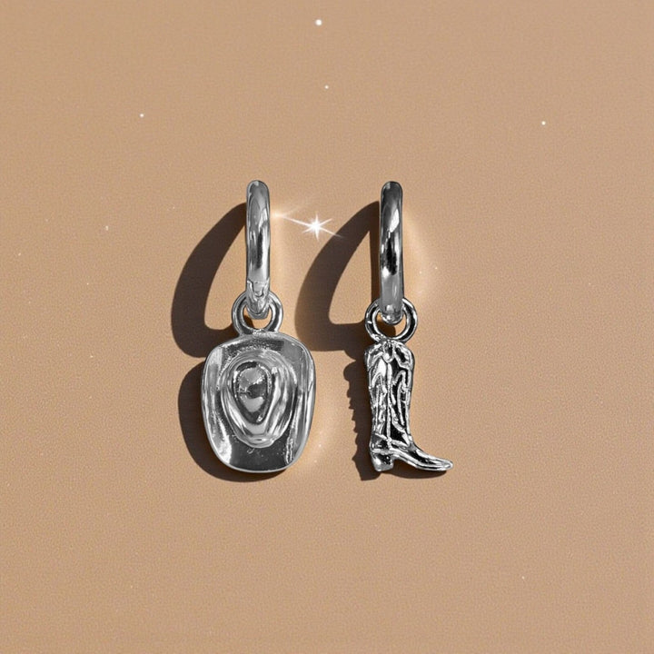 HOWDY MISMATCH HUGGIE EARRINGS