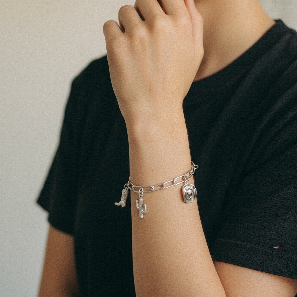 COWGIRL WESTERN CHARM BRACELET