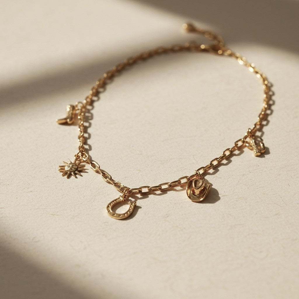 COWGIRL WESTERN CHARM NECKLACE