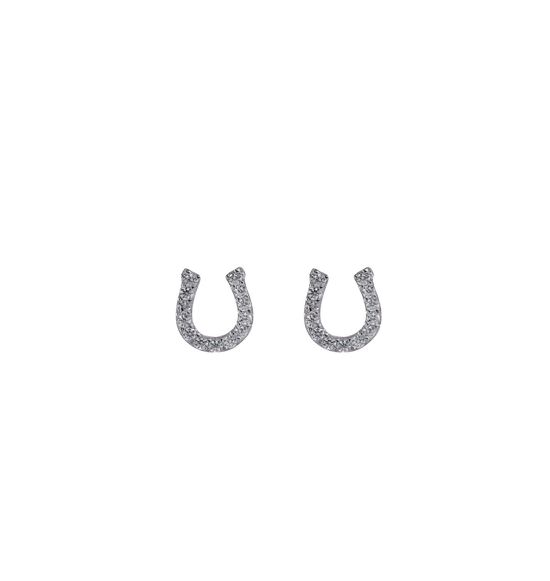 TINY HORSESHOE STUDS